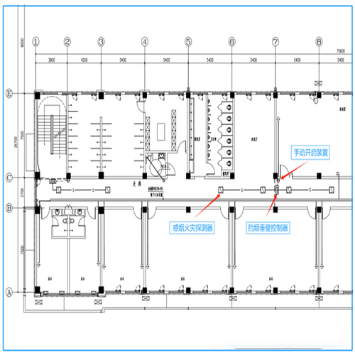 無(wú)火災(zāi)報(bào)警場(chǎng)所電動(dòng)擋煙垂壁聯(lián)動(dòng)控制探討(圖2) 擋煙垂壁圖.jpg